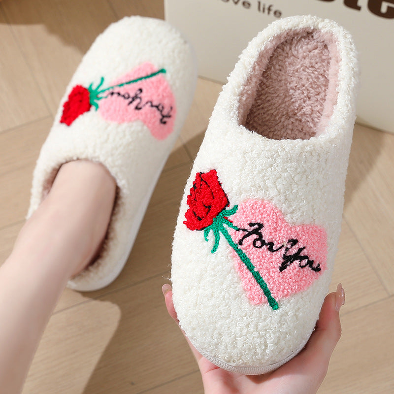 Ultra-Soft Plush Love Slippers
