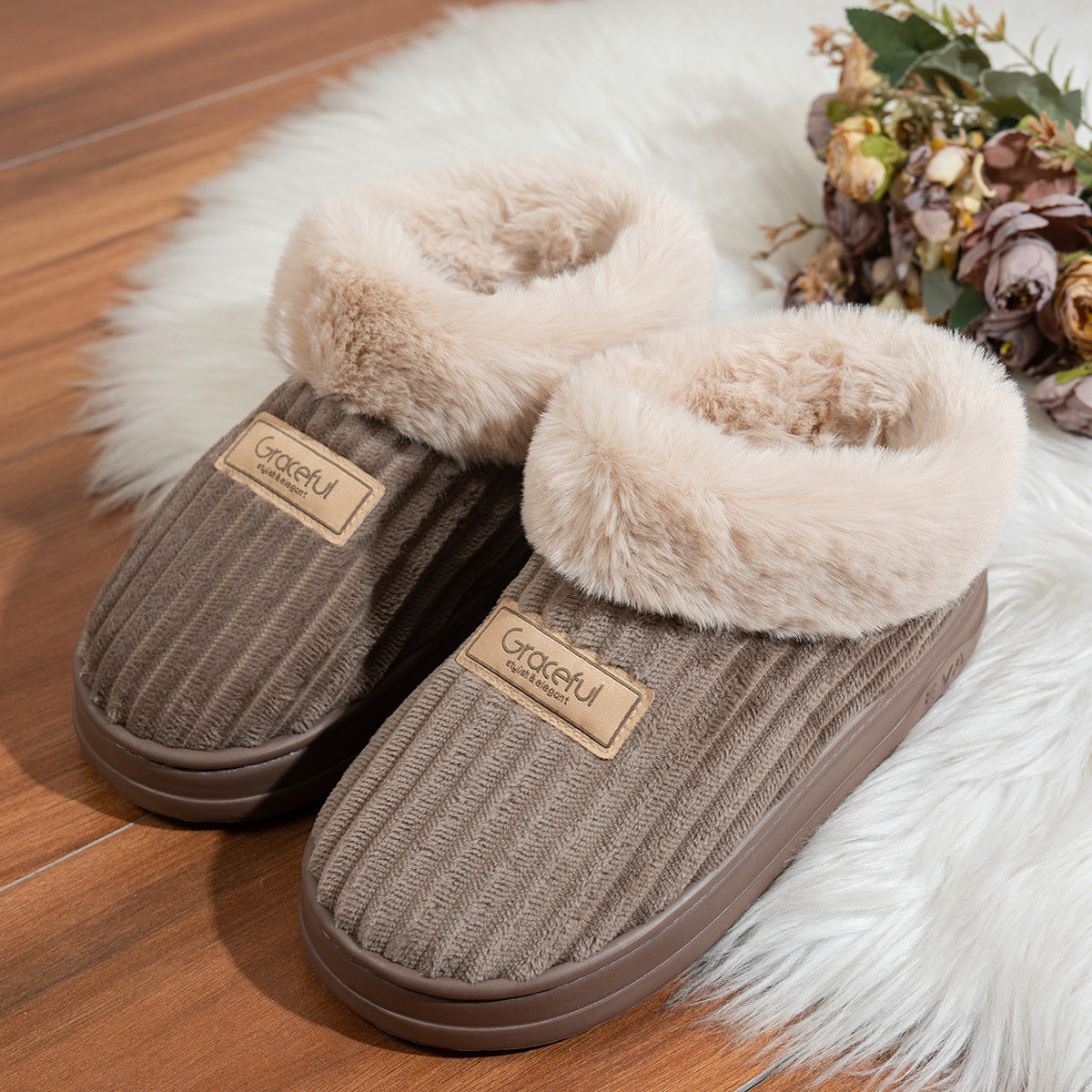 HomeHug™ Cotton Comfort Slippers