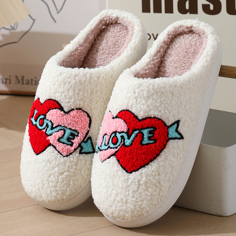 Ultra-Soft Plush Love Slippers
